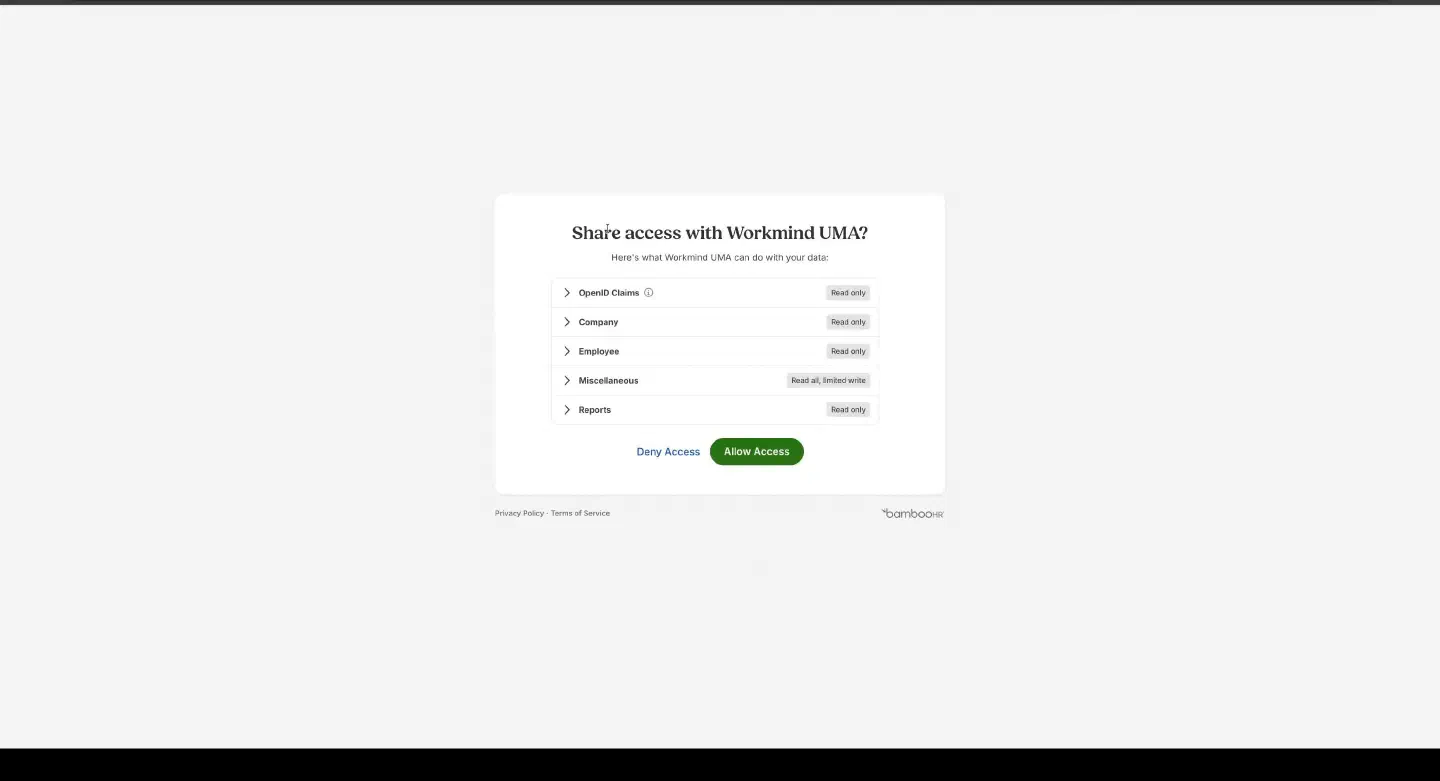 Sign in to BambooHR