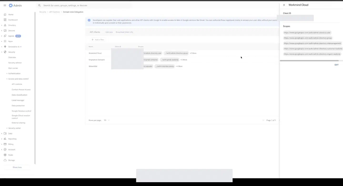 Verify WorkMind Cloud is authorized