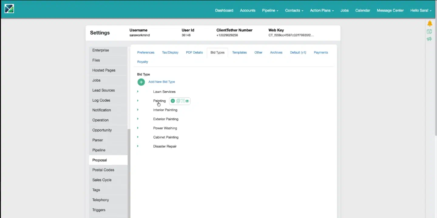Identify an orphaned bid type in ClientTether